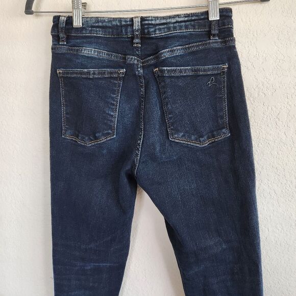 Dl1961 Chrissy Skinny Frayed Hem Jeans Sz 26 - Picture 6 of 8